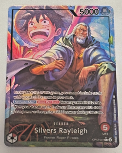 Silvers Rayleigh OP12-001 Alt Art L Legacy Of The Master One Piece Card Game ENG - Image 1