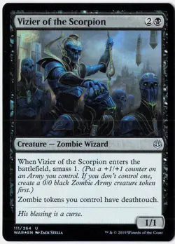 Vizier of the Scorpion Foil U War of the Spark 111 NM - Image 1