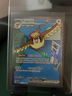 Pokemon TCG Obsidian Flames Pidgeot EX 225/197 SV03 Holo - Image 1