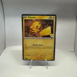 Pikachu 51/162 Cosmos Holo 2025 Pokemon Day Stamp Pokemon TCG NM - Image 1