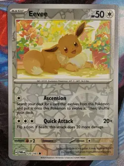 Pokemon - Eevee 135/167 - Twilight Masquerade Reverse Holo - NM - Image 1
