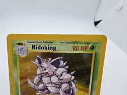 Nidoking 11/130 Base Set 2 Holo Rare Pokemon TCG 2000 Ken Sugimori LP - Image 2
