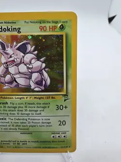 Nidoking 11/130 Base Set 2 Holo Rare Pokemon TCG 2000 Ken Sugimori LP - Image 4