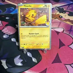 2026 Pokemon Day Pikachu 30th Anniversary Promo 51/162 NM Fart Swirl! - Image 1