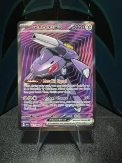 Pokemon TCG Genesect EX Black Bolt Holo Double Rare Card 161/086 - Image 1