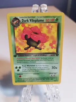 Pokemon TCG WOTC Dark Vileplume 30/82 Team Rocket 1st Ed MP - Image 1
