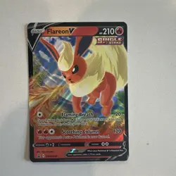 Pokemon TCG Flareon V SWSH149 Sword & Shield Promo Holo Basic 210 HP 20 120 - Image 1