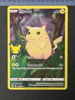 Pokemon TCG Pikachu 005/025 Holo 25th Anniversary Celebrations NM - Image 2