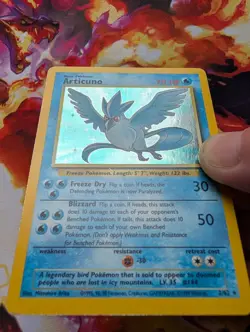 Articuno Fossil Holo Rare English Unlimited #2/62 70 HP 1999 WotC - Image 5