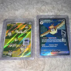 Pokemon TCG Obsidian Flames Holo Lot 2 Pidgey 207/197 & Pidgeot ex 225/197 - Image 1