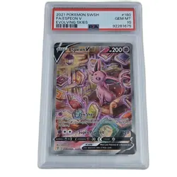2021 Pokemon Evolving Skies Espeon V Alt Art #180 Full Art PSA 10 GEM MINT - Image 1