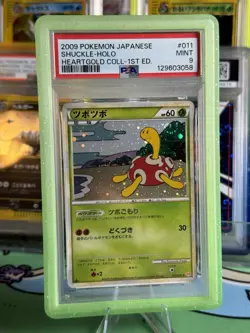 Pokemon TCG 2009 Japanese Shuckle Holo 1st Ed 011/070 L1 PSA 9 - Image 1