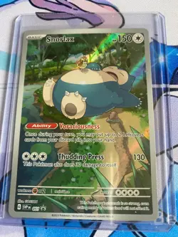 Pokemon TCG Snorlax SVP 051 Illustration Rare 151 Promo - Image 1
