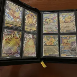Pokemon Pikachu Binder Collection Lot - V, EX, Promos + Vault X Binder - Image 1