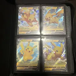 Pokemon Pikachu Binder Collection Lot - V, EX, Promos + Vault X Binder - Image 2