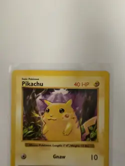 Pokemon Pikachu Red Cheeks Base Set Unlimited 58/102 Common Basic Shadowless - Image 3