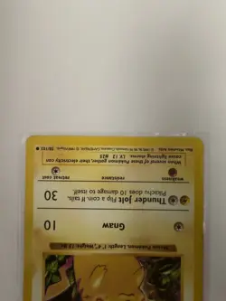 Pokemon Pikachu Red Cheeks Base Set Unlimited 58/102 Common Basic Shadowless - Image 4