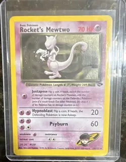 pokemon tcg rocket's mewtwo best of promo 008/009 reverse holo 70hp english 2000 - Image 1