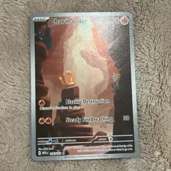 Pokemon Charmander 168/165 Scarlet & Violet 151 Illustration Rare Holo 70 HP - Image 1