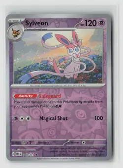 Sylveon #040/131 Sv Prismatic Evolutions Rare Reverse Holo Pokemon TCG NM - Image 1