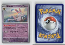 Sylveon #040/131 Sv Prismatic Evolutions Rare Reverse Holo Pokemon TCG NM - Image 3