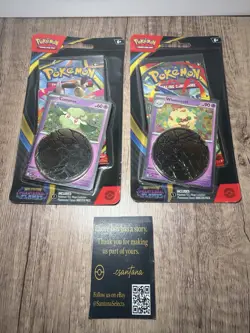 Pokemon TCG: Phantasmal Flames Cottonee Promo Blister Pack (Sealed) Lot of 2 - Image 1