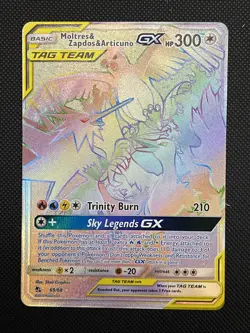 Moltres & Zapdos & Articuno GX 69/68 Hidden Fates Secret Holo - Image 1