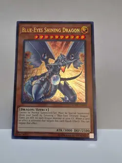 Yu-Gi-Oh! - Blue-Eyes Shining Dragon (LCKC-EN008) - Secret Rare UNL - Near Mint - Image 1
