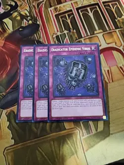 3X Eradicator Epidemic Virus WISU-EN059 Rare 1st Edition NM Yugioh - Image 1