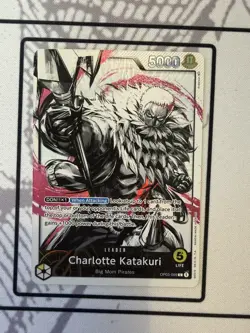 One Piece TCG Card Charlotte Katakuri Leader Alt Art OP03-099 - Image 1