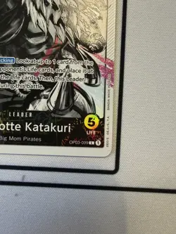 One Piece TCG Card Charlotte Katakuri Leader Alt Art OP03-099 - Image 2