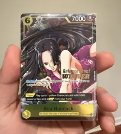 Bandai One Piece CCG Boa Hancock Winner Promo Foil Release Event - Image 1