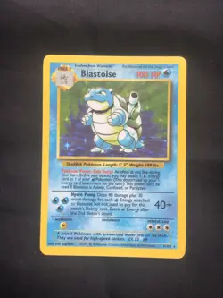 Pokemon Cards: Base Set Rare Holo: Blastoise 2/102 - Image 1