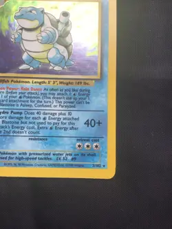 Pokemon Cards: Base Set Rare Holo: Blastoise 2/102 - Image 5
