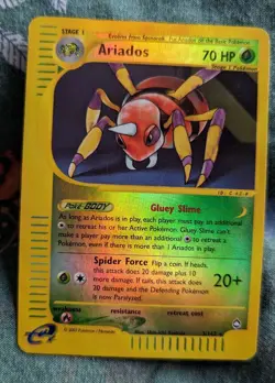 Ariados 3/147 Reverse Holo MP Pokemon Card 2002 [Very Good] - Image 1