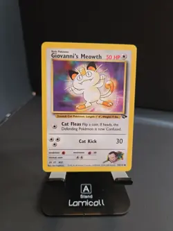 Giovanni's Meowth 74/132 Gym Challenge Regular 90s Vintage Classic Pokemon Card - Image 1