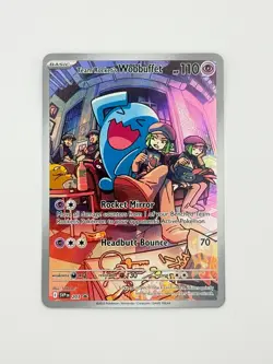 Team Rocket's Wobbuffet Holo 203 SV: Scarlet & Violet Promo Cards NM - Image 1