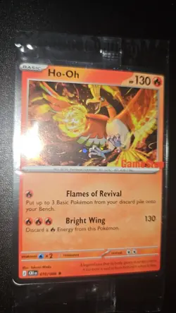 Pokemon Ho-Oh GameStop Exclusive Promo Card Sealed Holo w/ Corner Crease - Image 1