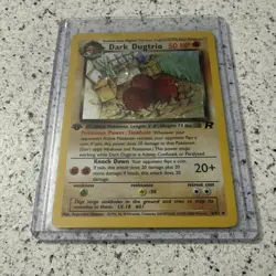 Pokemon TCG Dark Dugtrio Holo Rare 1st Edition 6/82 Team Rocket 50 HP Card - Image 3