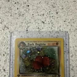 Pokemon TCG Dark Dugtrio Holo Rare 1st Edition 6/82 Team Rocket 50 HP Card - Image 4