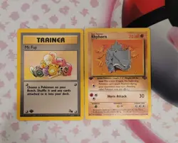 2 Vintage 1st Edition Pokemon Card Lot - (LP-HP) - Image 1