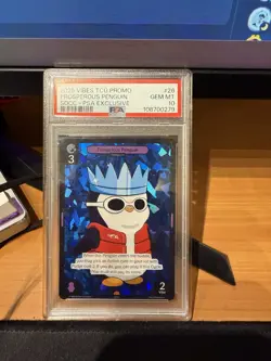 PSA 10 Vibes TCG X PSA Prosperous Penguin SDCC 2025 Exclusive Promo Card - Image 1