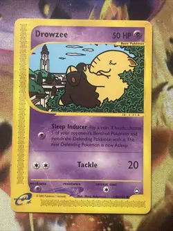 Pokemon TCG Card Drowzee 74b/147 Aquapolis Regular Common WOTC Hp - Image 1