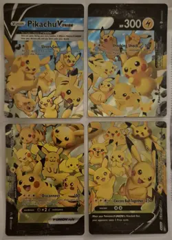 Pikachu V-Union Special Celebrations Ultra Rare Promo 4 Pokemon Cards * New * - Image 1