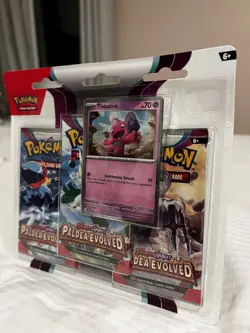 Pokemon Paldea Evolved 3-Pack Blister New and Sealed. Tinkatink Promo Card - Image 2