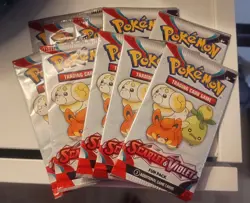 10x Pokemon Card - Scarlet & Violet Base Fun Pack Booster 3 Cards Factory Sealed - Image 1