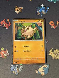 Pokemon Cards Mankey 106/193 Cosmos Holo Collection Promo - (NM) - Image 1