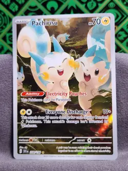 Pachirisu 208/198 Illustration Rare Scarlet & Violet Base Pokemon Card NM - Image 1
