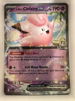 Lillie's Clefairy ex 056/159 Double Rare Journey Together Pokemon NM - Image 1