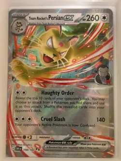 Team Rocket's Persian ex 150/182 Double Rare Destined Rivals Pokemon NM - Image 1